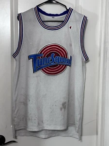Retro Space Jam Jersey Adult SZ XL Tune Squad Bugs #1 Sewn On Basketball DEFECTS - Picture 1 of 9