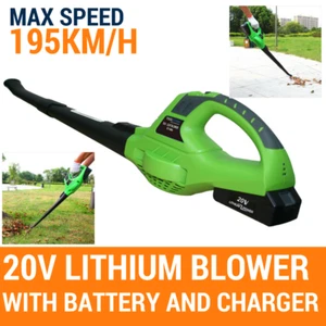 Blower 20v Cordless PRO Leaf Grass Garden Blower 2 Speed, With Battery & Charger - Picture 1 of 7