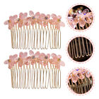  2 Pcs Goody Hair Clips for Women Pearl Pin Crystal Comb Wedding