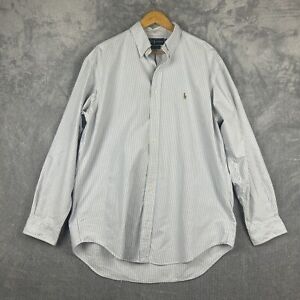 Vintage Ralph Lauren Shirt Mens 16.5 35 Yarmouth Oxford Small Pony Long Sleeve