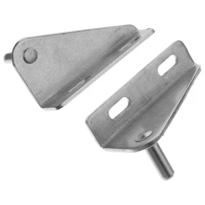 2 Pcs Refrigerator Door Hinge Stainless Steel Hinges Chest Freezer Replacement - Picture 1 of 12