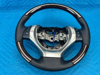 Volante Lexus ES350 con madera cuero calefacción e interruptor 2013 2014 2015 OEM Foto 1 de 4