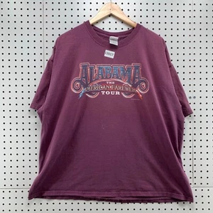 Vintage Alabama Shirt 2XL XXL Adult Maroon The American Farewell Tour Country - Picture 1 of 15