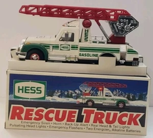 1994 Hess LKW Leiterwagen Rettung Feuerwehrauto mit Originalkarton Beschreibung lesen. - Bild 1 von 24