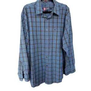 CHAPS Men's Easy Care Plaid Long Sleeve Button-Down Shirt Size XL - Picture 1 of 3