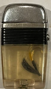 Scripto vintage Vu-Lighter with fish hook lure circa 1960's Black & Clear - Picture 1 of 3