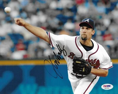 John Smoltz Signed 8x10 Photo Autographed PSA/DNA COA Atlanta Braves HOF 24 - Image 1 of 2