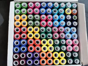 4 SPOOL SET POLYESTER THREAD 135 METER EACH CUSTOMIZED REEL/DHAGA SEWING - Picture 1 of 2