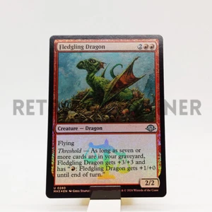 MTG Magic MH3 Modern Horizons 3 - 1x FOIL EN NM 0280 U Fledgling Dragon - Picture 1 of 1