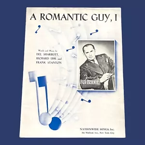 A Romantic Guy I spartiti vintage Ben Bernie Ukulele Banjo Sharbutt Stanton 1951 - Foto 1 di 5