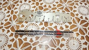 Vintage Aluminum TRAUM Dressmaker Guide. 6" and Dritz sewing gauge - Picture 1 of 2