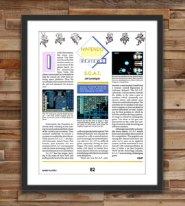 SCAT Nintendo NES Glossy Review Poster Unframed G2905 - Picture 1 of 4
