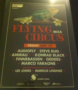 FLYING CIRCUS 2013 @ SANKEYS CLUB - IBIZA CLUB POSTERS - DEEP HOUSE MUSIC DJ - Picture 1 of 4