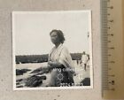 OPS original vintage Chinese lady at swim wear photo Asia oriental