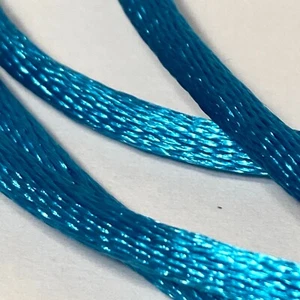 Blue Rat Tail Cord Trim Ribbon 12 Rolls Offray Crafts Scrapbook Gift Wrap 1/8" - Picture 1 of 13