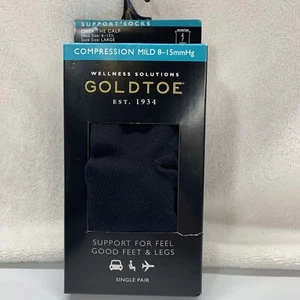 Gold Toe milde Kompressionsstrümpfe, über Wade, Schuhgröße 6 bis 12-1/2, Einzelpaar. - Bild 1 von 3