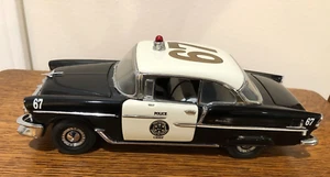 Franklin Mint 1955 Chevrolet BelAir Police Chief Car 1/24 Diecast Model Car - Picture 1 of 12