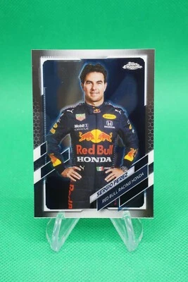 2021 Topps Chrome F1 Base F1 Racers #4 Sergio Perez Red Bull Racing Honda GS1 - Image 1 of 2