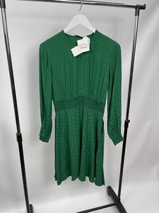 RRP 175 EUR Sandro Dress Green Size 38 - Picture 1 of 7