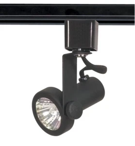 Satco Nuvo TH221 Gimbal Ring MR16 Track Head 1 Light GU-10 Black 50W NEW LED - Picture 1 of 5
