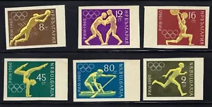 BULGARIA STAMPS 1960, SC # 1113-18, IMP. MNH SET, 17TH OLYMPIC GAMES ROME - Picture 1 of 1