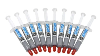 LOT de 10 SERINGUES de 3G de Pâte thermique GD900 Haute Performance 4.8W / m-°C. - Photo 1/3