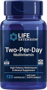 Two-Per-Day Multivitamin 120 Caps   ✅  Life Extension ✅ Trusted dealers! - Picture 1 of 3