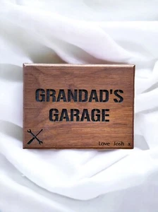 Schuppenschild, Gartenschild, Gartenbar, Barschild, Opa Garage, Opa Schuppen - Bild 1 von 3