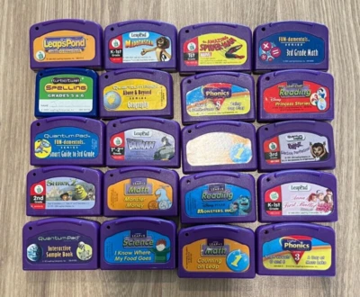 Leapfrog Leappad Lot of 20 Game Learning Cartridges Batman Spiderman Disney - Image 1 of 4