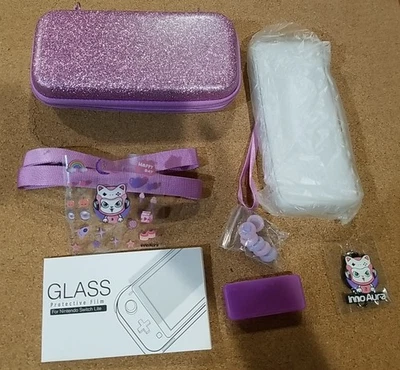 Estuche de Transporte Switch Lite, InnoAura Switch Lite Juego de Accesorios Brillo Púrpura  Foto 1 de 4