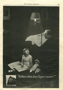 Anuncio impreso vintage Prudential Insurance has the Strength of Gibraltar 1927 - Imagen 1 de 1