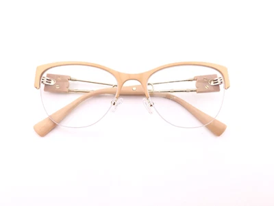 Gafas Versace, solo monturas, 1278 1476 beige/oro, 54-18-140, metal, Italia Foto 1 de 4