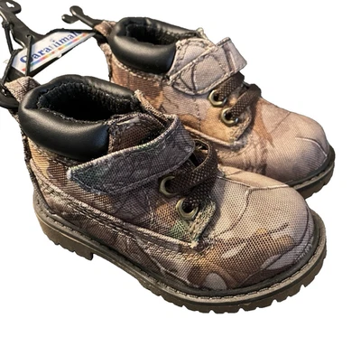 Botas de Senderismo Garanimals Nuevas con Etiquetas Bebé Niño Talla 4 Realtree Camuflaje Foto 1 de 4