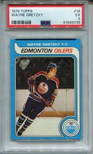 1979 Topps Wayne Gretzky Rookie Card PSA 5 Graded Hockey #18 - Picture 1 of 2