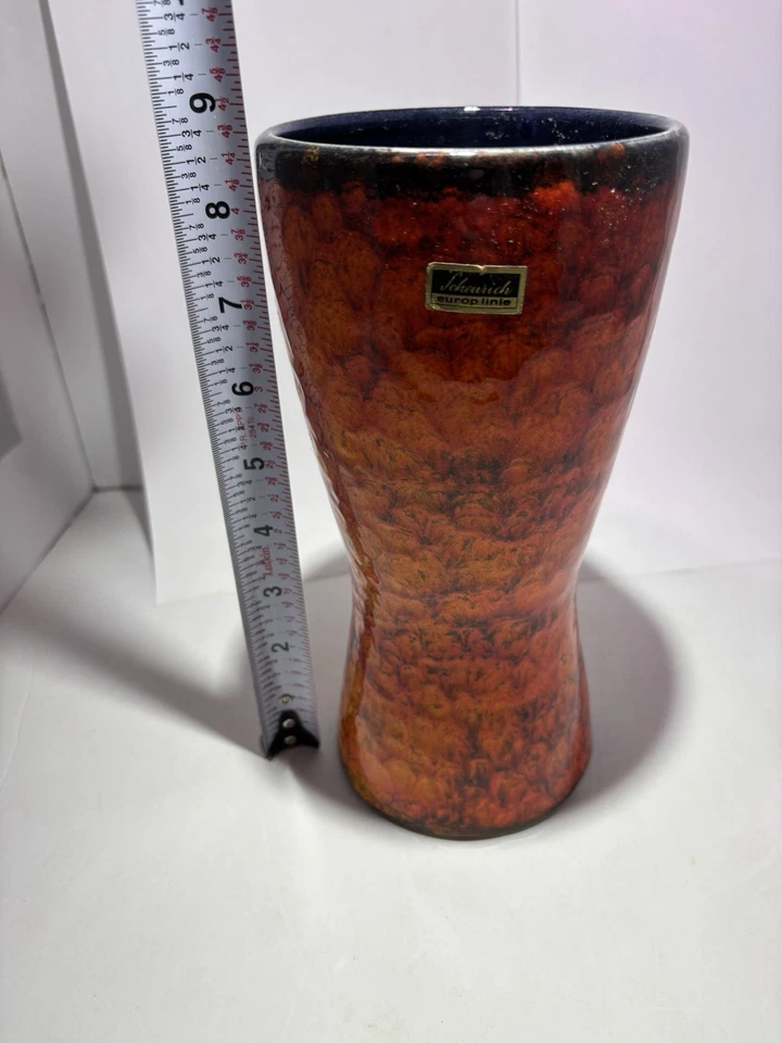 Scheurich Vintage Fat Lava 244-22 Vase MCM West Germany - Image 1 of 4