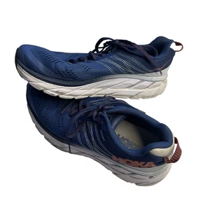 Hoka One One Clifton 6 Men Running Shoes Size 9.5 Blue Running Training Gym - Picture 1 of 17