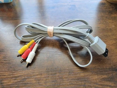 Nintendo Wii Console TV AV Cable RVL-009 OEM - Red/White/Yellow - used and works - Image 1 of 3