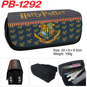 Hogwarts School Pencil Case Teenarges Zip PU Pen Stationery Bag Make Up Pouch