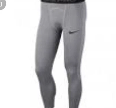 Nike Pro Mens 3/4 Compression Training Tights Pants Grey Black BV5643-085 3XL### - Image 1 of 4