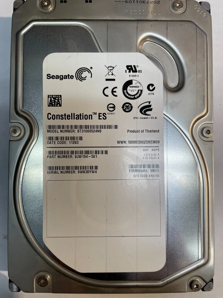 Seagate ST31000542NS 1.0TB SATA Hard Drive - Image 1 of 2