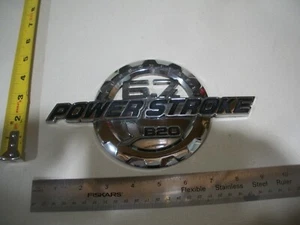 FORD 6.7 POWER STROKE B20 TURBO DIESEL  CHROME EMBLEM  OEM  - Picture 1 of 2