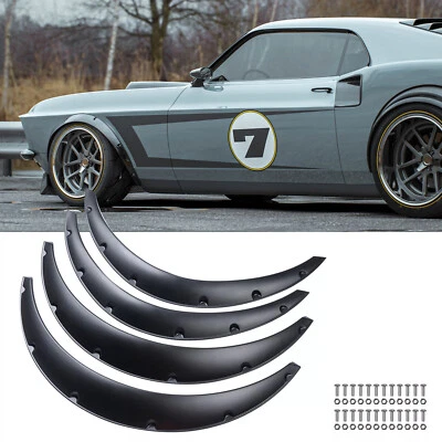 For Ford Mustang 1st 1965-1973 Car Fender Flares Wheel Extra Wide Arches 32"+35" - Image 1 of 4