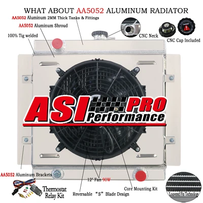3Row Radiator shroud Fan Relay Fit Ford Escort Mk1 Mk2 PINTO MEXICO;RS2000 68-80 - image 1 of 4
