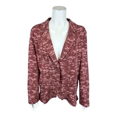 Blazer LOGO by Lori Goldstein para mujer mini camuflaje de felpa francesa pasas 1X talla grande Foto 1 de 2