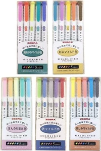 Juego de 25 iluminadores Zebra Mildliner colores pastel surtidos puntas de doble cara - Imagen 1 de 6