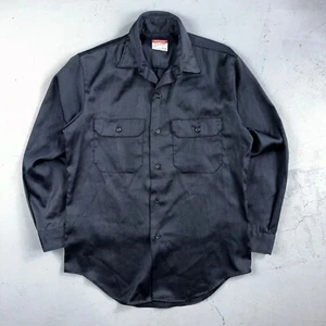 Vintage Penneys Big Mac Shirt Dark Navy Blue 70s 1970s 50/50 JC Penney - Picture 1 of 8