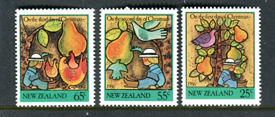1986 New Zealand - Christmas MUH Set of 3 Stamps - image 1 of 1