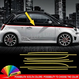 Bandes Adhésives Fiat 500 Bicolore Biais Serveurs Edge Carrosserie 15 MM # - Picture 1 of 1