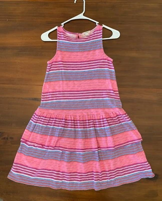 Jcrew Niñas Talla 10 / Vestido sin mangas con falda escalonada / Verano informal / LILA CORAL Foto 1 de 4