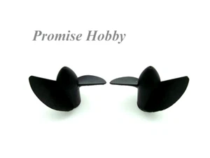 35mm Diameter Nylon Left & Right Propeller Prop for 4mm Threaded Shaft RC Boat - Picture 1 of 4